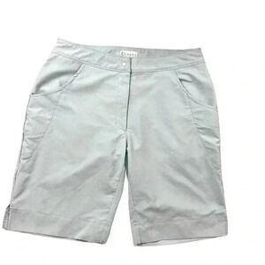 Nancy Lopez Gray Lightweight Moisture Wicking V-Cut Golf Athletic Shorts Size 10